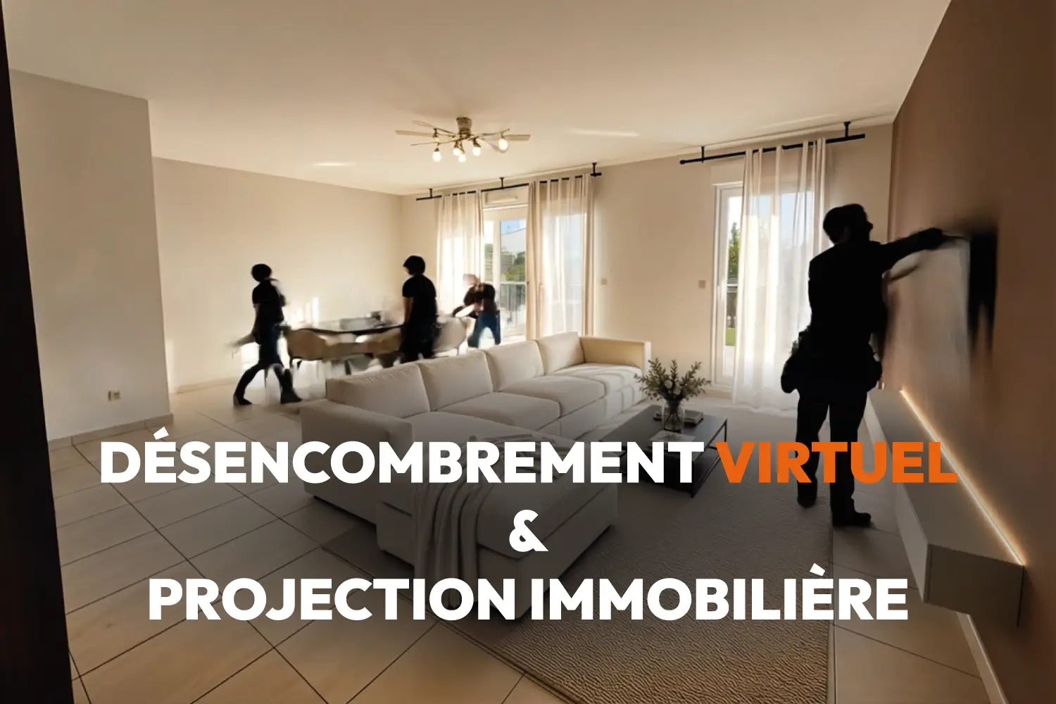 Désencombrement virtuel et projection immobilière, Au carré