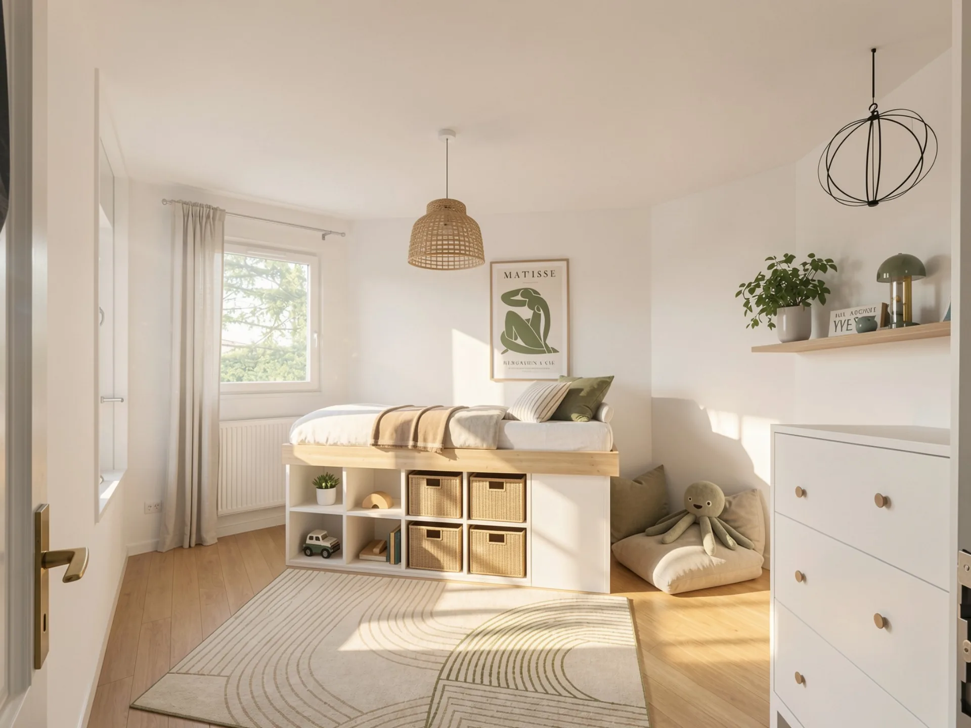 Chambre 3 à l'étage, projet d'aménagement