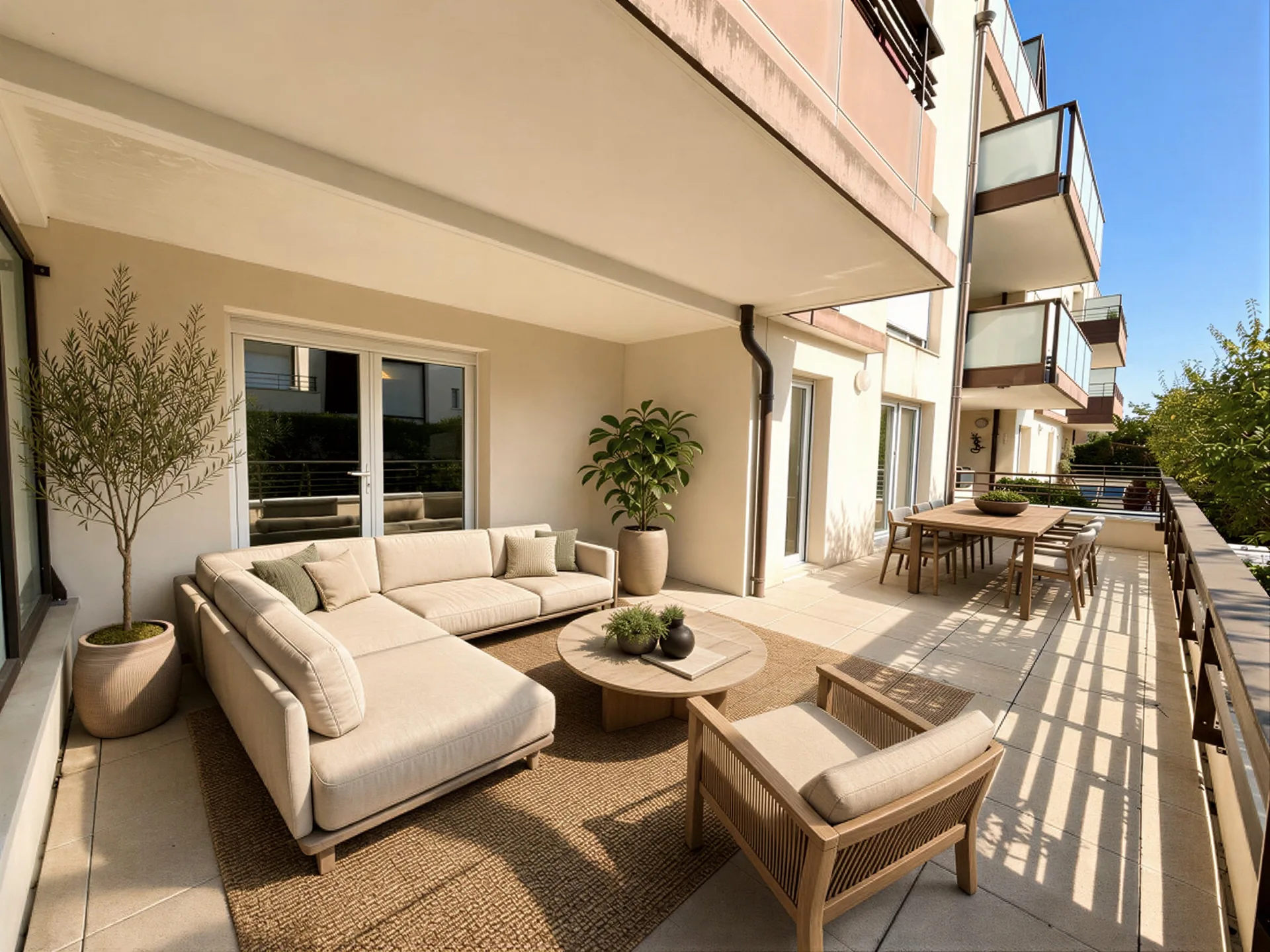 Terrasse, projet d'aménagement