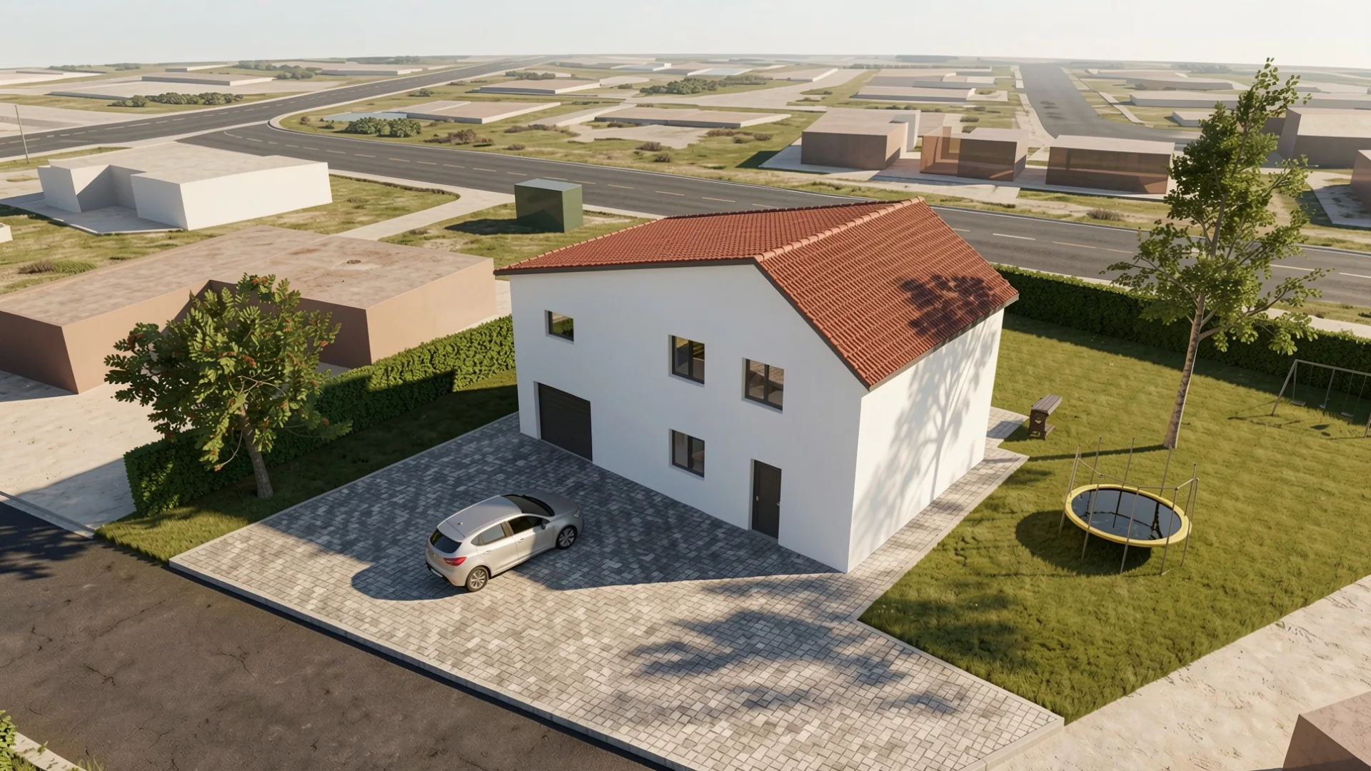 Facade sud, projet de rénovation, 5 pièces à vendre