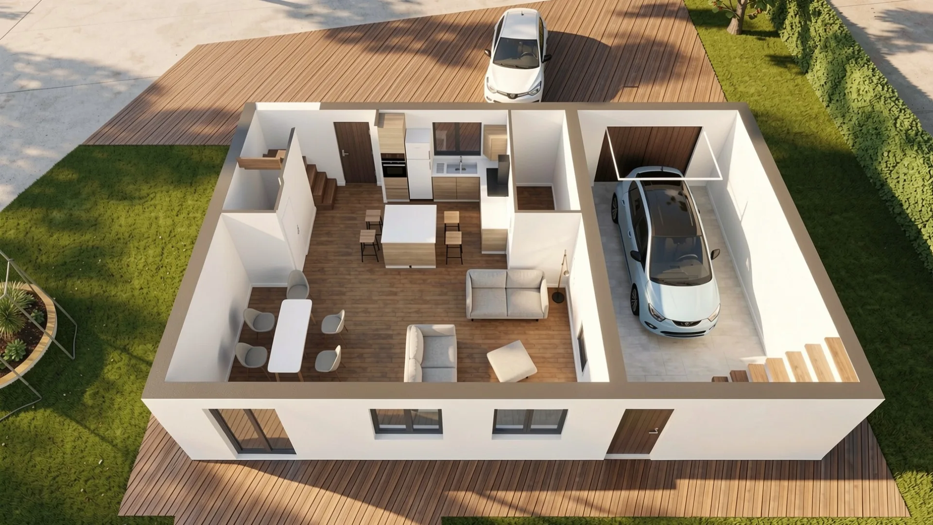 Pièce de vie, projet de rénovation