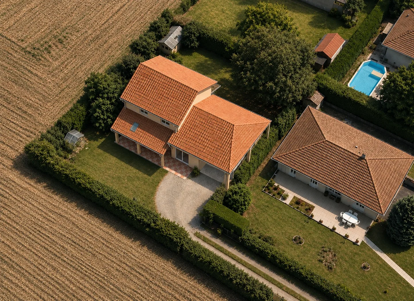 Vue drone ouest
