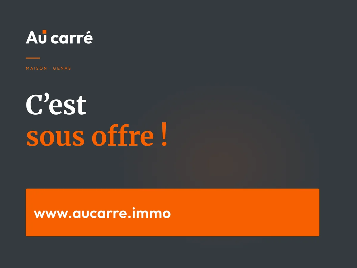 C'est sous offre : ce bien à Genas n'est plus disponible à la visite sans réserve.