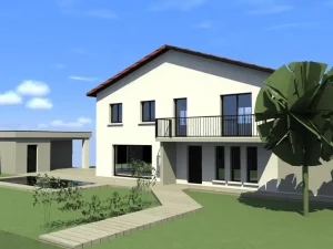 L'après au carré - Projet rénovation Genas Maison