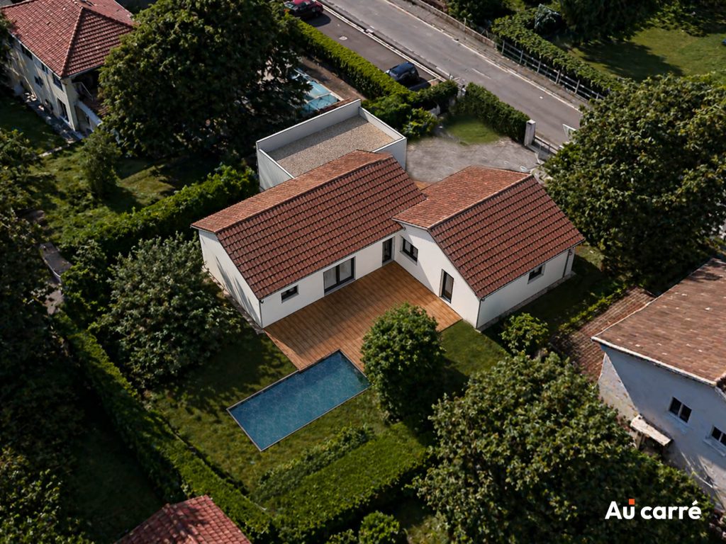 Maison Plain pied avec grand terrain à vendre Genas Azieu