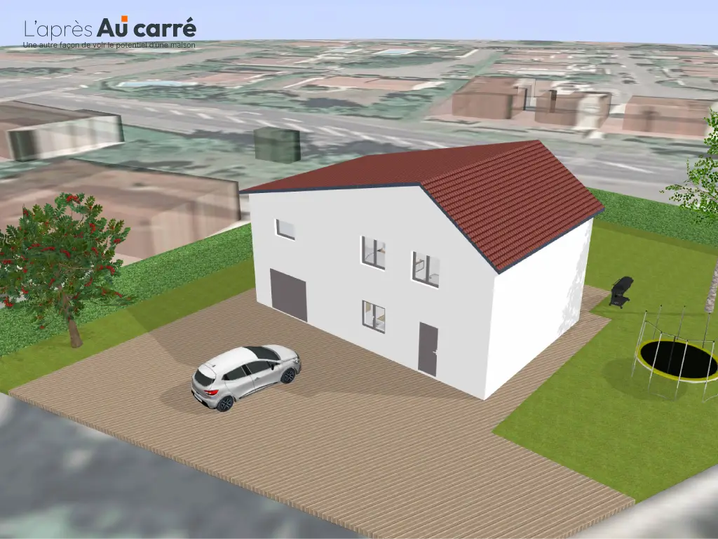 Projet de rénovation de maison avec pièce de vie de 47m² et piscine à Genas Centre