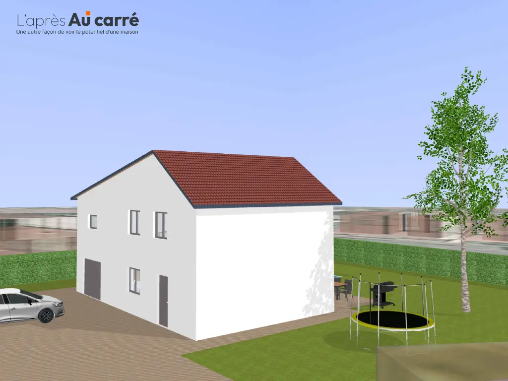 Projet de rénovation de maison avec pièce de vie de 47m² et piscine à Genas Centre